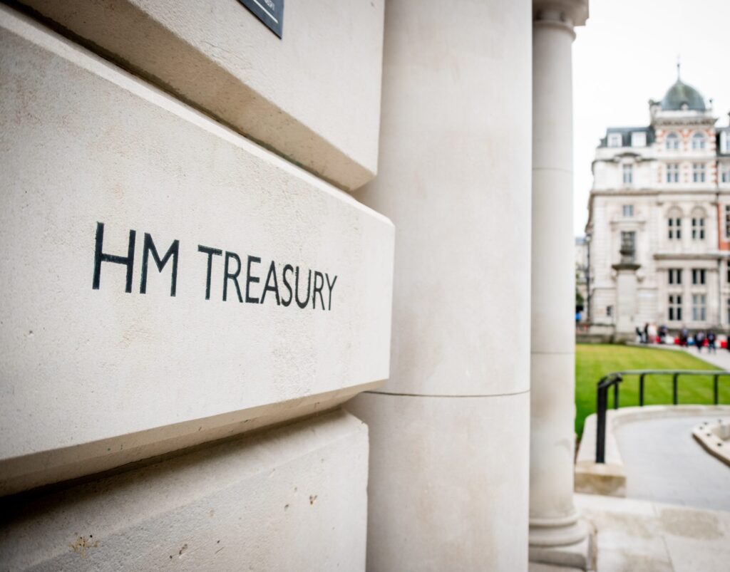 HM Treasury building in London