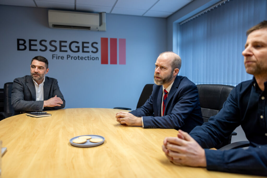 Stalybridge and Hyde MP Jonathan Reynolds visiting Besseges HQ